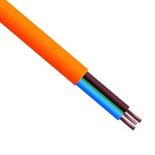 3 Core Orange Garden Flex - 0.75mm x 100 Metres - FREE Next-Day Delivery 0.89 per metre