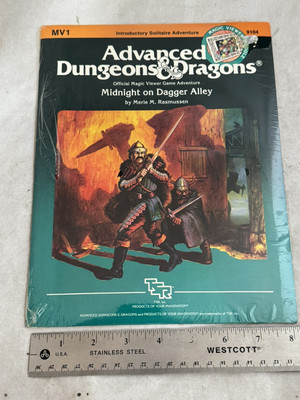 Sealed TSR 1984 Advanced D&D Dungeons and Dragons MV1 9104 Midnight Dagger Alley