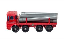 1976 Matchbox Superfast No 50 Articulated Truck Red Pipe Truck Trailer & 6 Pipes