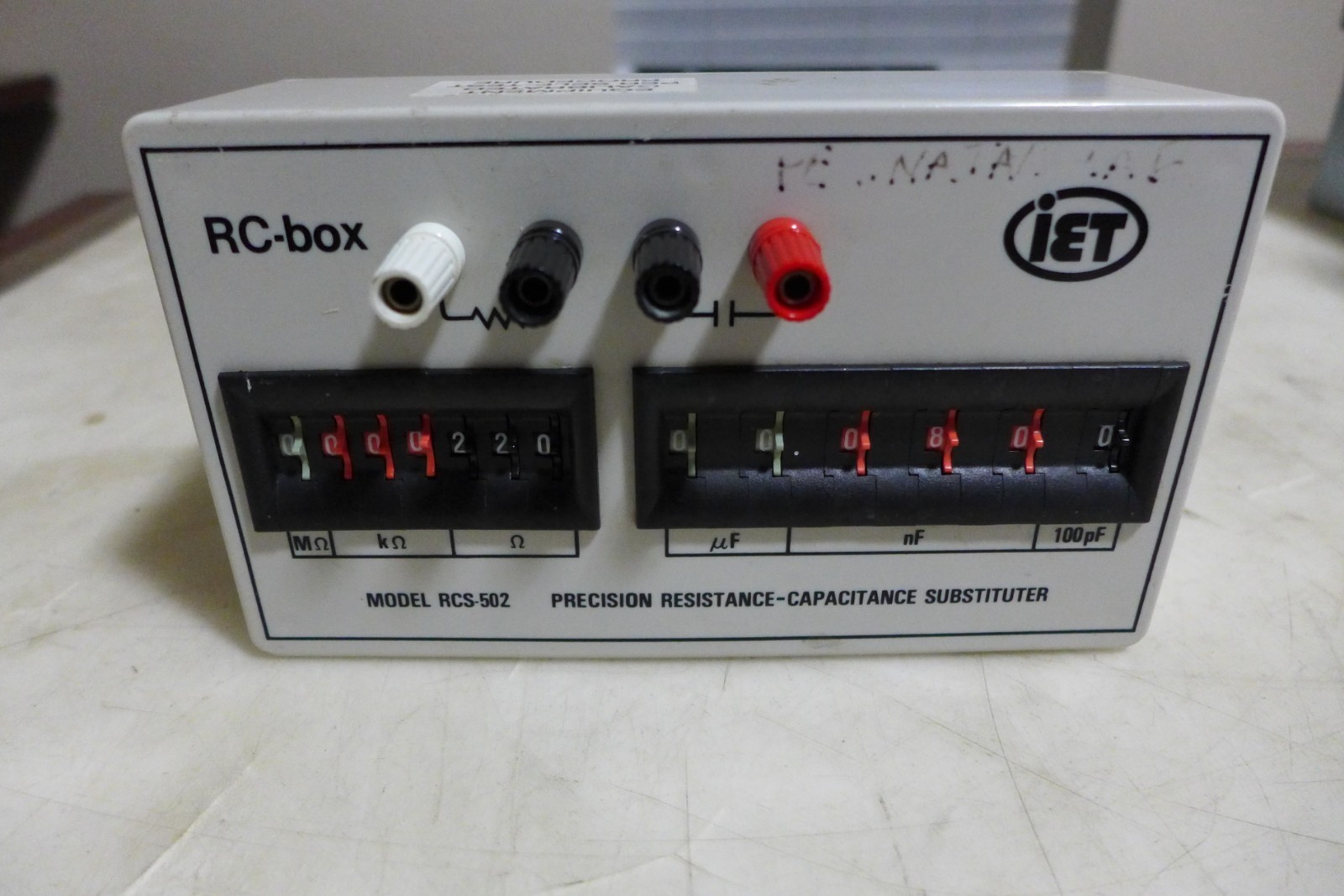 L24 IET RC-BOX RCS-502 PRECISION RESISTANCE-CAPACITANCE SUBSTITUTER