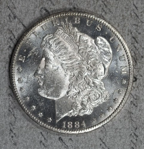 1884-CC Morgan Dollar Uncirculated No Problems Carson City Prooflike! #4DUU PL
