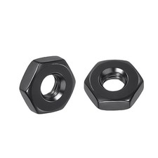 100pcs Hex Nuts -  8-32 304 Stainless Steel 18-8 Hardware Nuts, Black