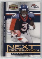 2008 Donruss Gridiron Gear Next Generation Jerseys Prime 46/50 Eddie Royal k4s