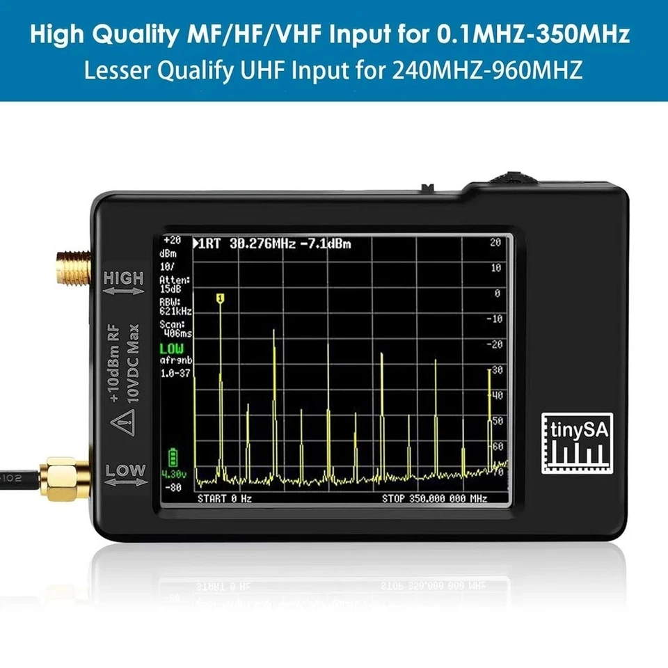 Portable Tinysa Spectrum Analyzer, AURSINC V0.3.1 Handheld Frequency... - Image 3 of 4