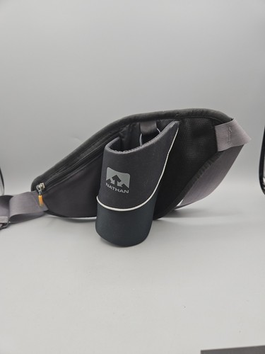 Nathan Triangle Waist Pack/Running Belt Black Gray 
