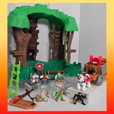 VTG Fisher Price Great Adventures Imaginext Lot🔥ROBIN HOOD FOREST PLAYSET 🔥 