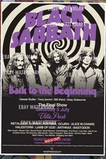 Black Sabbath Ozzy Osborne final concert poster 2025 Birmingham RARE