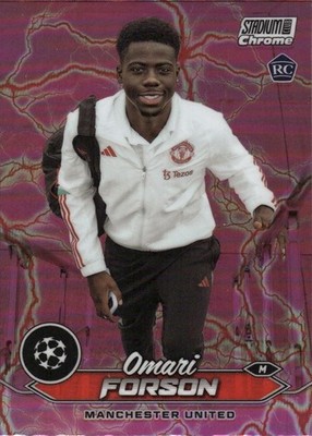 2023-24 Stadium Club Chrome #44 Omari Forson Pink/Red Electric Charge