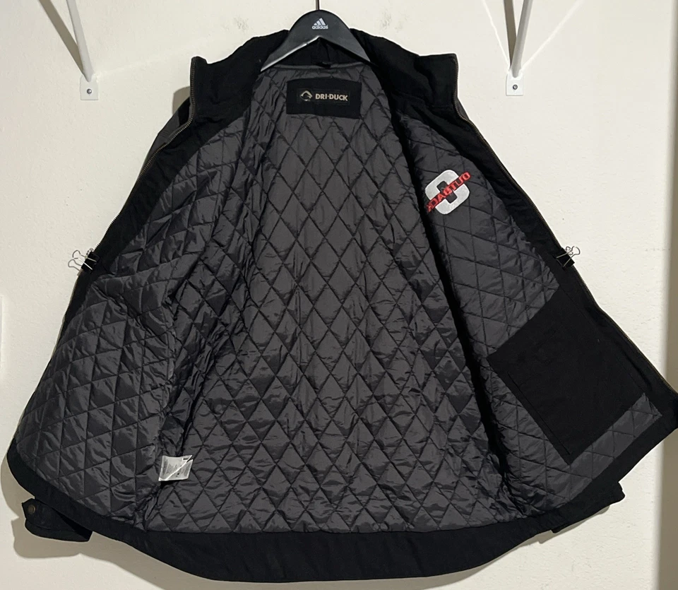 MINT DRI-DUCK XL HORIZON BLACK GRAY QUILTED LINER CANVAS HEAVY DUTY WORK JACKET - Image 3 of 4
