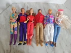 Vintage Mattel Barbie Ken Articulated Doll Lot of 6 Athletic Poseable 90s