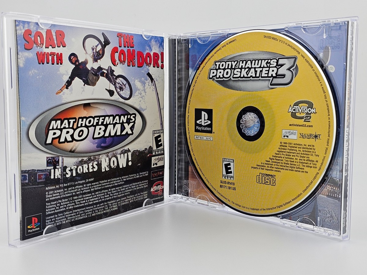 TONY HAWK'S HAWKS SKATEBOARDING SONY PS1 PLAYSTATION 1