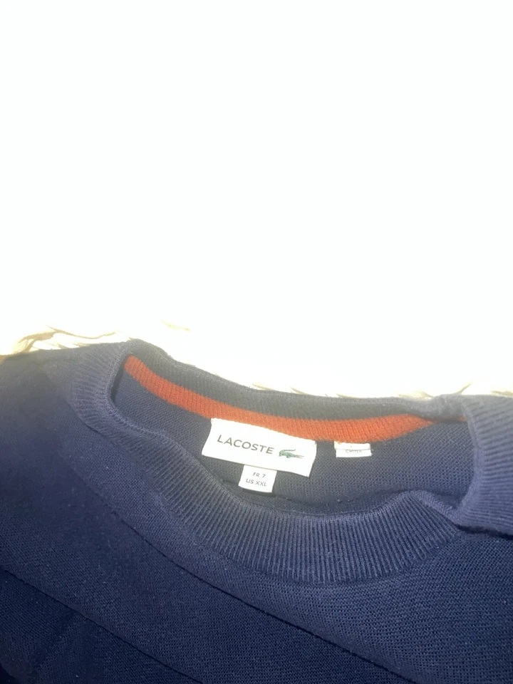 100 美元罕见正品缝制 Lacoste 毛衣男式 — 第 4/4 张图片