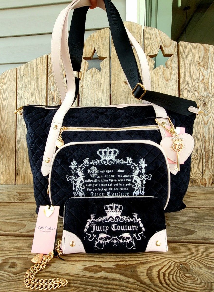 Juicy Couture Juicy Tale Weekender Duffle Bag With Matching Wallet