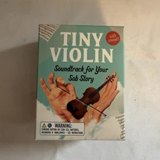 Tiny Violin (with sound!) Soundtrack To Your Sob Story Gift Gag Gift Funny New