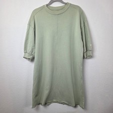 Everlane Sage Green Organic Cotton Sweatshirt T-Shirt Dress Women Small