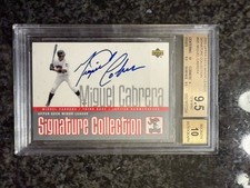 2002 Upper Deck Minor League Signature Collection MIGUEL CABRERA BGS 9.5 AUTO 10