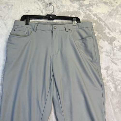 Pantalones Greg Norman Para Hombre 36x30 Gris Ataque de Tiburón Elastizados Rendimiento Cercanías Golf - Imagen 7 de 11