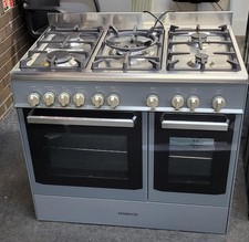 Kenwood CK407 GSL 90cm all gas Range Cooker stainless steel gray