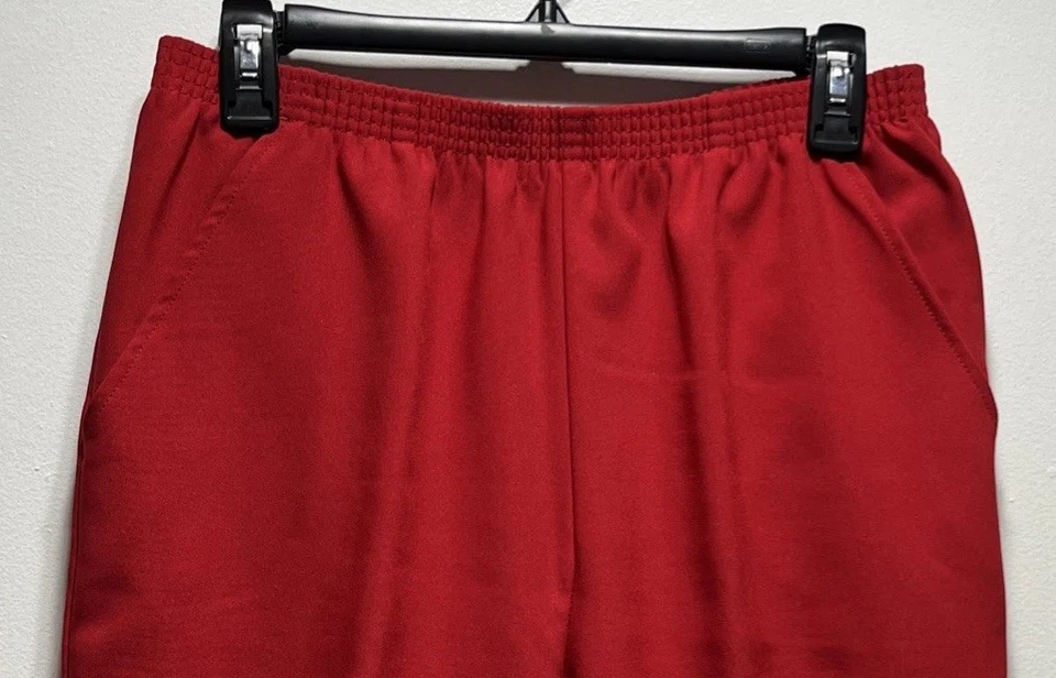 Calça de poliéster vintage Levis 10 AVG 28x30 bolsos elásticos cintura alta - Imagem 3 de 4