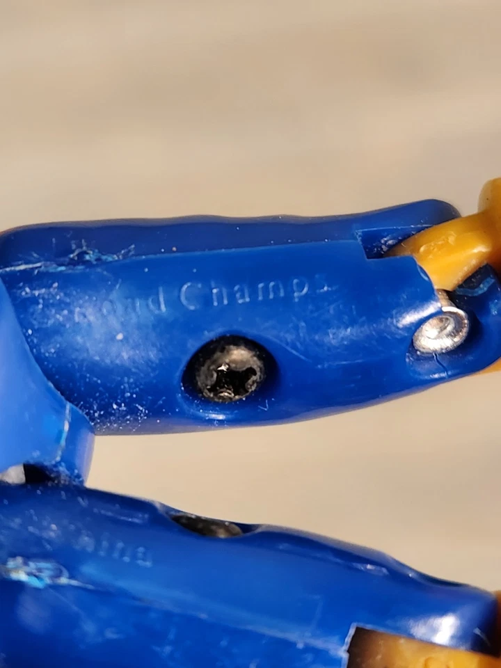 Road Champs MXZ Motocross Rider Figura Azul Amarillo 4" Años 90 Juguete Articulado (Loo Foto 3 de 4