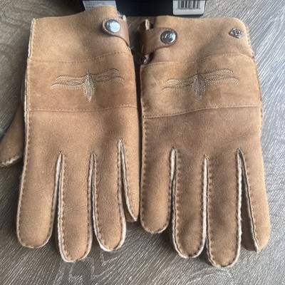 UGG & Children Of Discordance Men s Sheepskin Gloves - Chestnut Color - Size XL