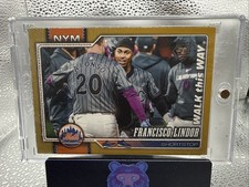 2026 Topps Series 1 Francisco Lindor Walk This Way Gold 6/50 #123 Mets