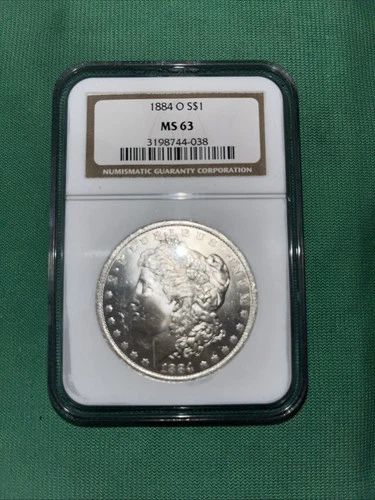 1884 O $1 Morgan Silver One Dollar MS63 New Orleans NGC