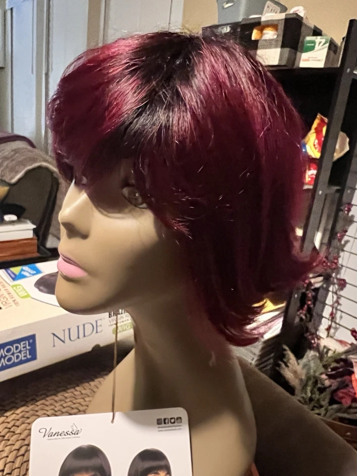 VANESSA: vixen 100% 人类头发预造型假发全帽颜色:OT 530 全新 — 第 3/4 张图片
