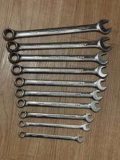 Craftsman Professional Usa 10pc 8- 18mm Long Combination Wrench Set Full Polish