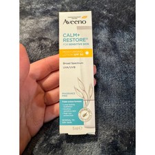 Aveeno Calm + Restore Moisturising Lotion SPF 50 – 15ml – NEW