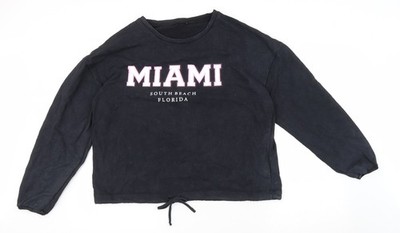 PEP & CO Damen Pullover Sweatshirt schwarz Baumwolle Größe L Pulli - Miami