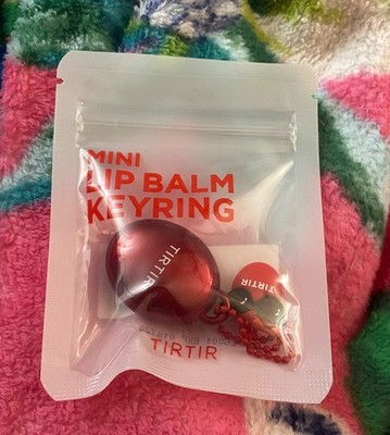 Tirtir Juicypop Lip Mask Mini Strawberry Lip Balm Keyring Bag Charm Kbeauty New