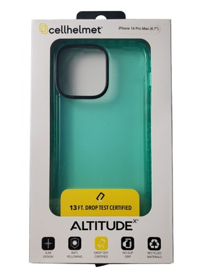CellHelmet Altitude X Series Case for Apple iPhone 14 Pro Max 6.7'' Seafoam Green