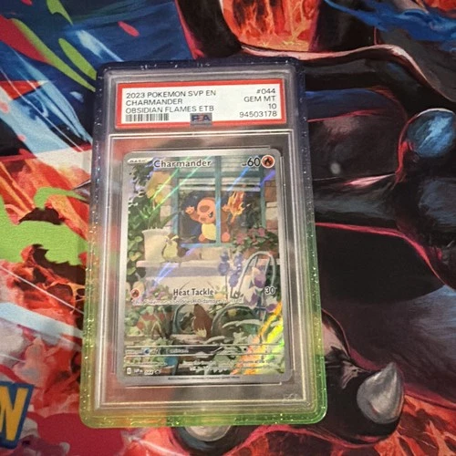 Pokemon Obsidian Flames Charmander ETB Black Star Promo 044 PSA 10 WITH GUARD!