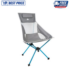 Ozark Trail Ultra Light Packable High Back Camp Chair Folding - Gray