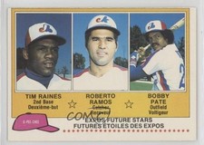 1981 O-Pee-Chee White Back Tim Raines Bob Pate Bobby Ramos Roberto #136 HOF 0h1