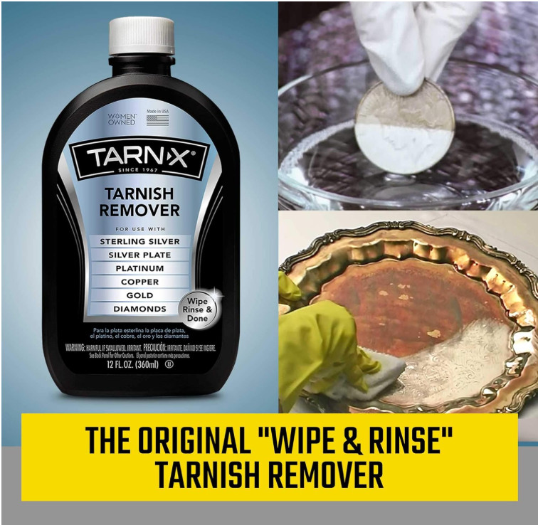 Jewelry Cleaner Tarnish Remover 12 Oz. Tarn-x Silver Gold Copper Clean & Polish