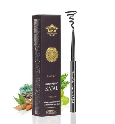 Tatsat Natural Ayurvedic Herbal Lead Free Kajal Pencil For Eyes 0.25gm