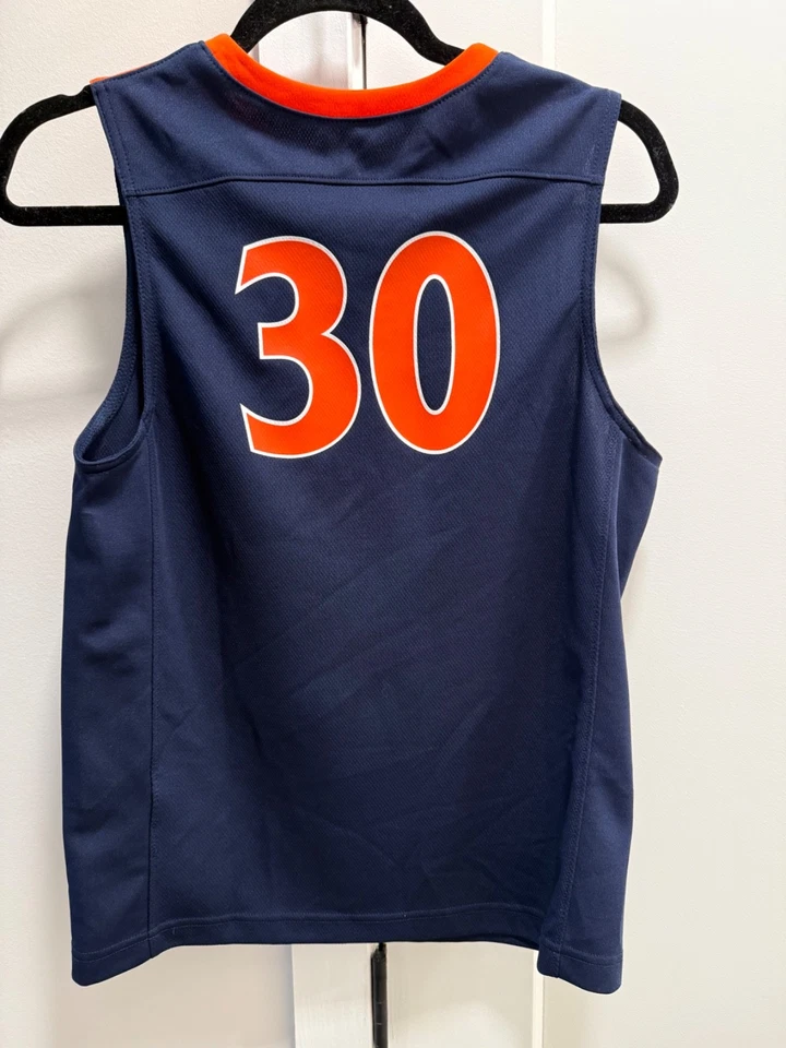 Kids Virginia Cavaliers NCAA Nike CLASSIC Blue 30 Medium Jersey - Image 2 of 4