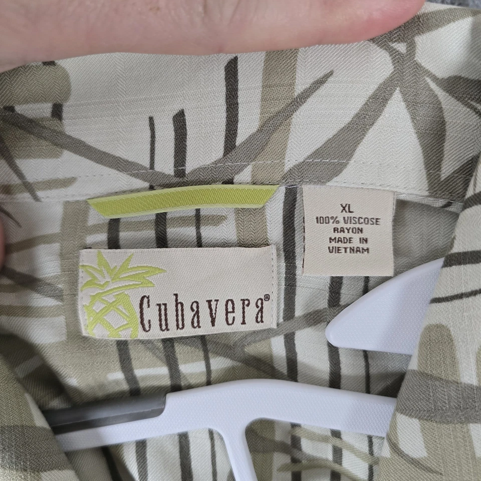 Camisa Hawaiana Cubavera 100% Rayón Diseños Florales Talla XL Foto 3 de 4