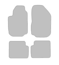 Fußmatten passend für Fiat Stilo Typ 192 (Baujahr 2001 - 2008), Dura graphit