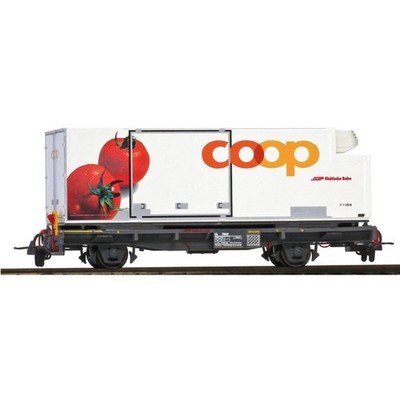 Bemo 2269120 RhB Lb 7881 mit Coop-Container Tomate H0m + Neu