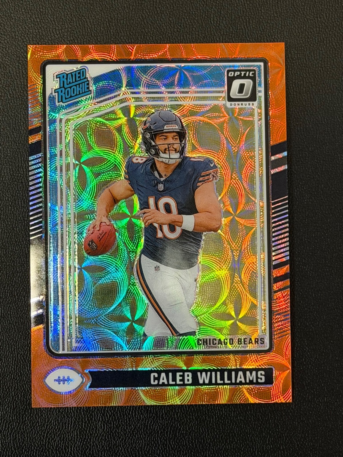 2024 Panini Donruss Optic Caleb Williams Rated Rookie RC #201 ORANGE SCOPE /79