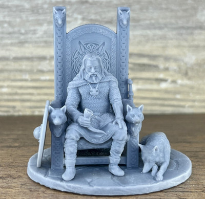 soldiers Viking Jarl Plastic Figurine, Norse Warrior Miniature 54mm (60mm)