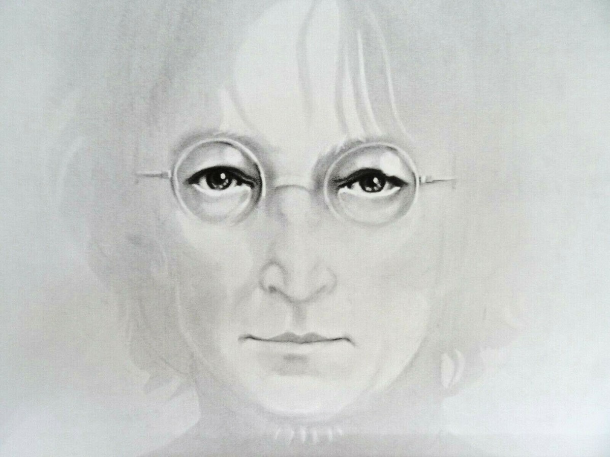 BEATLES JOHN LENNON 1980 Lithograph Gary Saderup Artistic