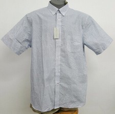 Cremieux Signature 6 Light Blue Floral S/S Men's Shirt Size XL NWT 79.50