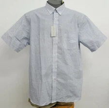 Cremieux Signature 6 Light Blue Floral S/S Men's Shirt Size XL NWT $79.50