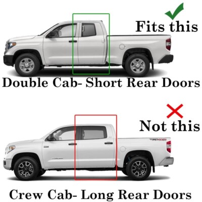 For 2007-2021 Toyota Tundra 2 Door Handle COVERS+Mirrors 1D6