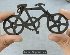 Metal Puzzle Game IQ Mind Test Brain Teaser Kids Adult Toys Gift - Bicycle Lock