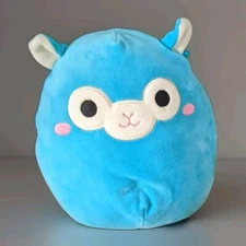 Squishmallows 8" Tim the Blue Llama Plush – Soft & Adorable Kellytoy!